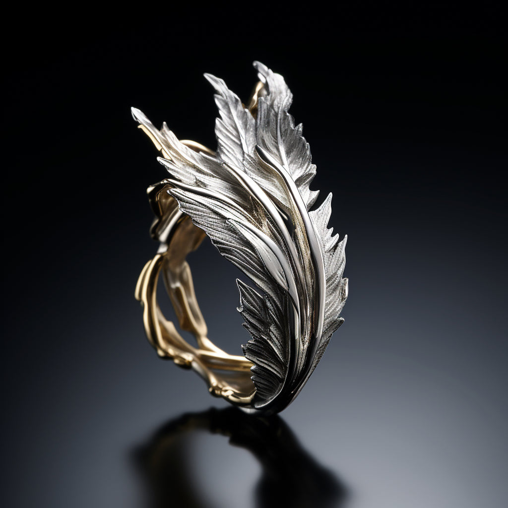 Triple Feather Ring
