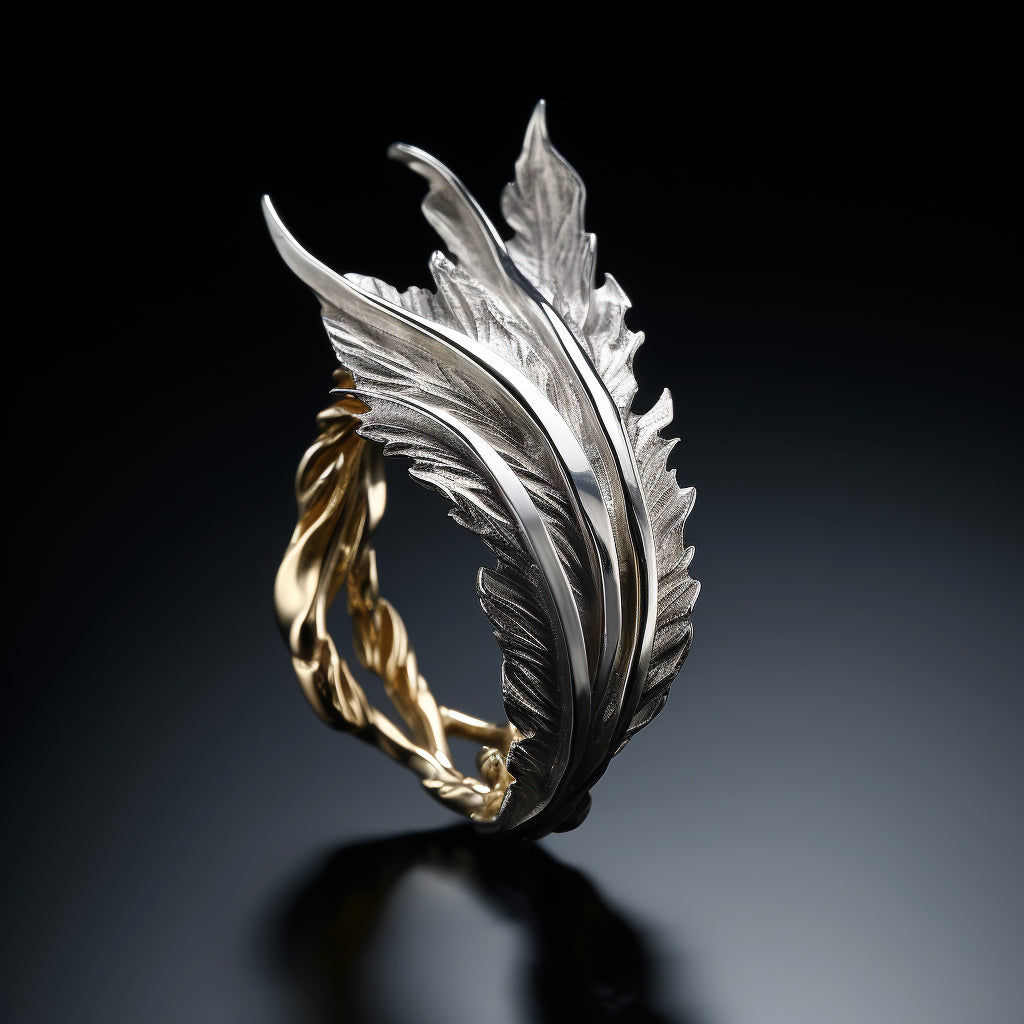 Triple Feather Ring